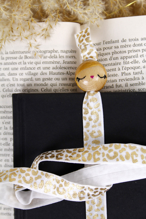 (image pour) Marque Page Elastique Graou Blanc